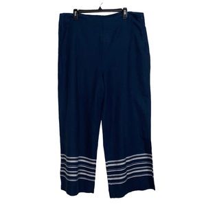 Crosby| Linen blend Cropped Wide leg Pants| Wide leg Cropped Gaucho Pants